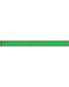 Binder/Chart Tape Removable "Rm. No. Patient", 1'' Core, 1/2 '' x 500'', Green, 83 Imprints, 500 Inches per Roll