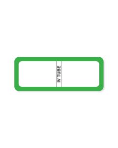 Secure IV Line Labels, Synthetic, 2-5/8" x 1"