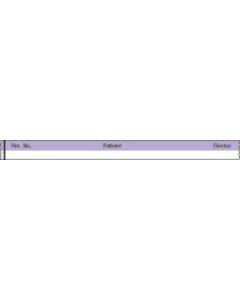 Binder/Chart Tape Removable "Rm. No. Patient", 1'' Core, 1/2 '' x 500'', Lavender, 83 Imprints, 500 Inches per Roll