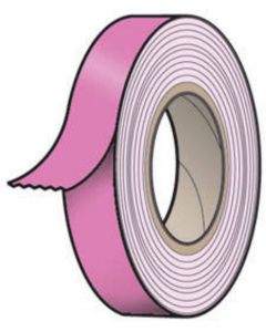 Spee-D-Tape™ Color Code Removable Tape 1/2" x 500" per Roll - Pink