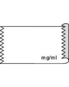 Anesthesia Tape (Removable) mg/ml 1/2" x 500" - 333 Imprints - White - 500 Inches per Roll