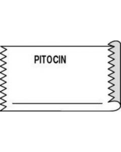 Anesthesia Tape (Removable) Pitocin 1/2" x 500" - 333 Imprints - White - 500 Inches per Roll