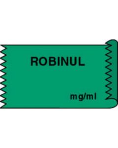 Anesthesia Tape (Removable) Robinul mg/ml 1/2" x 500" - 333 Imprints - Green - 500 Inches per Roll