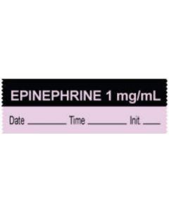 Anesthesia Tape with Date, Time & Initial (Removable) "Epinephrine 1 mg/ml" 1/2" x 500" Violet and Black - 333 Imprints - 500 Inches per Roll