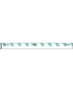 Binder/Chart Tape Removable "Rm. No. Patient", 1'' Core, 1/2 '' x 500'', Aqua, 83 Imprints, 500 Inches per Roll