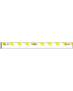 Binder/Chart Tape Removable "Rm. No. Patient", 1'' Core, 1/2 '' x 500'', Yellow, 83 Imprints, 500 Inches per Roll