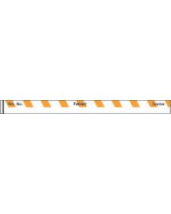 Binder/Chart Tape Removable "Rm. No. Patient", 1'' Core, 1/2 '' x 500'', Orange, 83 Imprints, 500 Inches per Roll