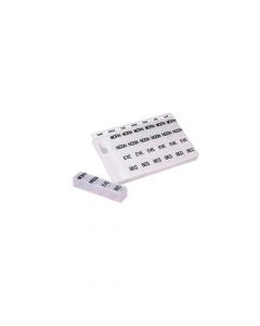 Large Medi-Chest Pill Box Plastic 9-3/8" x 5-3/4" x 1-1/8" White - 1 Each