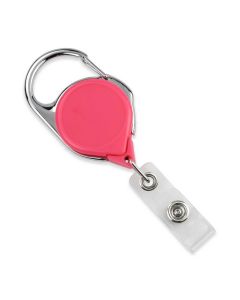 Carabiner Badge Reel with Clear Vinyl Strap