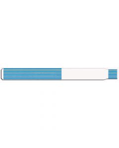 ScanBand® Thermal Wristband Adhesive Closure 1-1/8" x 11-1/2", 1-1/2" Core Adult Blue, 500 per Box