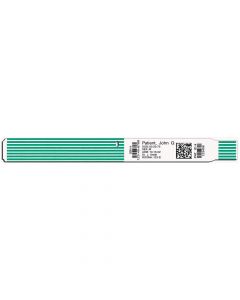 ScanBand® Thermal Wristband Adhesive Closure 1-1/8" x 11-1/2", 1-1/2" Core Adult Green, 500 per Box