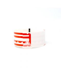 CompuBand® Direct Thermal Patient ID Wristband, Adult, Snap Closure, 1.0" Core, Red