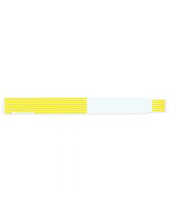 ScanBand® Thermal Wristband Adhesive Closure 1-1/8" x 11-1/2", 1" Core Adult Yellow, 400 per Box