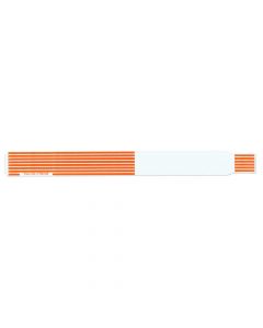 ScanBand® Thermal Wristband Adhesive Closure 1-1/8" x 11-1/2", 1" Core Adult Orange, 400 per Box