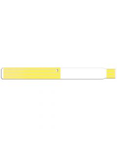 ScanBand® Thermal Wristband Adhesive Closure 1-1/8" x 11-1/2", 1" Core Adult Yellow, 400 per Box