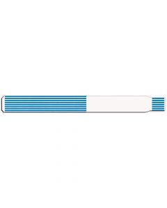 ScanBand® Thermal Wristband Adhesive Closure 1-1/8" x 11-1/2", 1" Core Adult Blue, 340 per Box