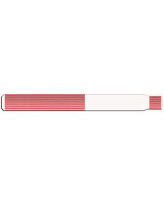 ScanBand® Thermal Wristband Adhesive Closure 1-1/8" x 11-1/2", 1" Core Adult Red, 340 per Box