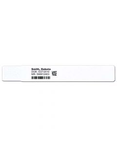 ScanBand® DR Thermal Patient ID Wristband Pediatric 1" Core, White, 1800 per Box