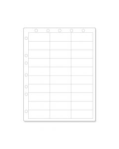 Datamate® Chart Labels Paper Portrait with Holes 2 1/2"x1" White - 4 Pks of 250 Sheets per Case