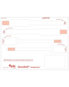 DuraSoft® Tendercare® Laser Patient ID Wristband/Label Set, Adult/Infant, Tamper Evident, White