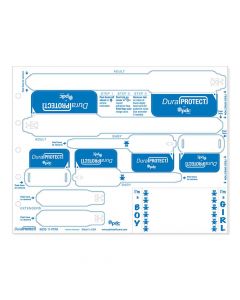 DuraProtect® Laser Patient ID Wristband Set, Mother/Father/Baby, 1 Crib Tag, White