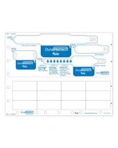 DuraProtect® Laser Patient ID Wristband Set, Pediatric & Infant, Tamper Evident, 1 Tag, 1 Extender, 12 Labels, White