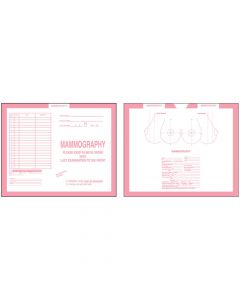 Category Insert Jacket Open Top Mammography Pink 28# Kraft 10-1/2"x12-1/2" - 250 per Case