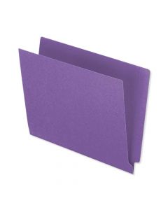 Barkley™ Match End Tab Folder Fas# 3&5 15pt Color Stock Lavender Flush Front 12 1/4" x 9 1/2" 2ply - 250 per Case