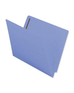 Barkley™ Match End Tab Folder Fas# 1&3 11pt Color Stock Blue Flush Front 12 1/4" x 9 1/2" 2ply - 250 per Case