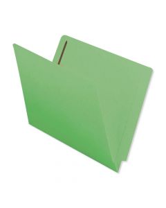 Barkley™ Match End Tab Folder Fas# 1&3 11pt Color Stock Green Flush Front 12 1/4" x 9 1/2" 2ply - 50 per Box