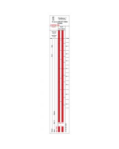 Flometer® IV Label Compatible with 1000 ml Baxter/Viaflex Paper Removable 1-3/4"x10-1/2" White 1000 per Box