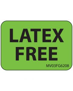 Label Paper Removable Latex Free, 1" Core, 1 7/16" x 1", Fl. Green, 666 per Roll