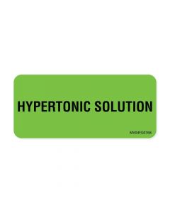 Label Paper Removable Hypertonic Solution, 1" Core, 2 1/4" x 1", Fl. Green, 420 per Roll