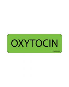 Label Paper Removable Oxytocin, 1" Core, 2 15/16" x 1", Fl. Green, 333 per Roll