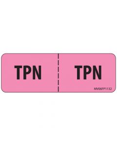 Label Paper Removable TPN: TPN, 1" Core, 2 15/16" x 1", Fl. Pink, 333 per Roll