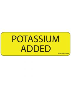 Label Paper Permanent Potassium Added, 1" Core, 2 15/16" x 1", Yellow, 333 per Roll