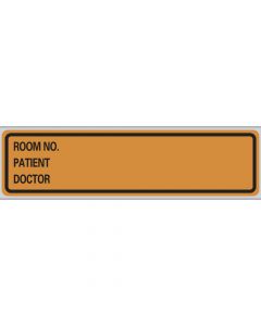 Label Paper Removable Room No. Patient, 1" Core, 5 3/8" x 1", 3/8" Copper 200 per Roll