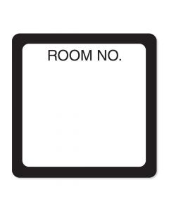 Label Paper Removable Room No. 1 1/2" x 1", 1/2", White, 1000 per Roll