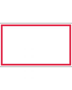 Lab Communication Tape with Red Border (Removable) 1 1/2" x500" White - 200 Imprints per Roll