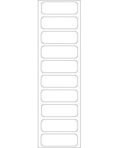 Sterile Label Synthetic Permanent 1-1/2" x 1/2" White, 10 per Sheet, 100 Sheets per Package