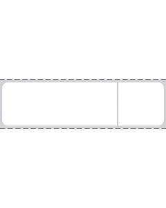 Label CPSI Direct Thermal Paper Permanent 3" Core 3 1/2"x15/16" White 5000 per Roll, 2 Rolls per Box