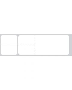 Misys/Sunquest/Epic Direct Thermal Label, Paper, 4-1/8"x1-3/16", 3" Core, White, 4300 per roll, 2 rolls per box