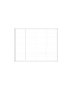 Chart Labels Laser 2 1/29375x1 White - 4 Pks of 250 per Case