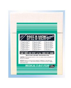 Spee-D-View™ X-Ray Film Ultra Blue Sensitive Half Speed 14" X 17", 100 per Box