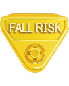 In-A-Snap® Alert Bands® Clasp Plastic "Fall Risk" Embedded Print, Interleaving Design, State Standardization Adult/Pediatric Yellow - 250 per Package