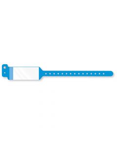 Conf-ID-ent™ Shield Wristband Poly 1 1/4"x10 3/4" Adult/Pediatric Blue - 500 per Case