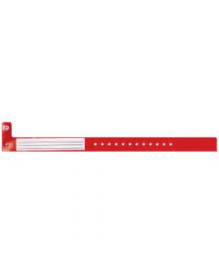 Conf-ID-ent™ Insert Wristband Vinyl Narrow, Secure Seal Closure X Red - 250 per Case