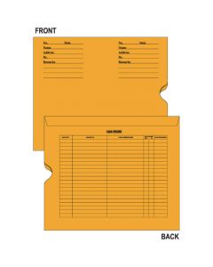 Negative Preserver Open End with Black Print 32# Brownkraft 14-1/2"x17-1/2" - 250 per Case