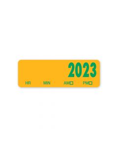 2023 Spee-D-Date™ Label Year Only, Yellow, 500 per Roll