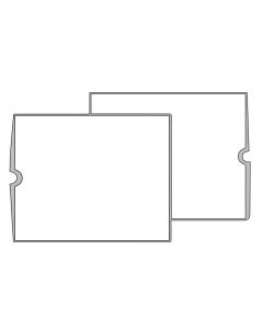 Category Insert Jacket Open End Plain White 28# Kraft 14-1/4"x17-1/2" - 250 per Case